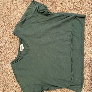 Listicle Deep Green Casual Tee